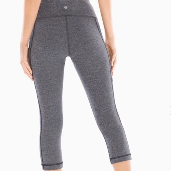Soma Sport Dark Heather Gray Cropped Leggings - Size XS - Picture 2 of 8